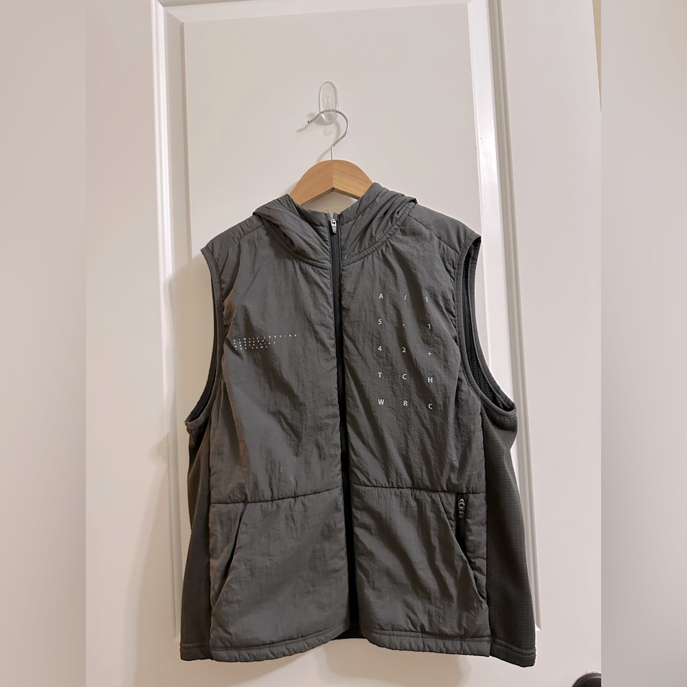 Gray Hooded Vest